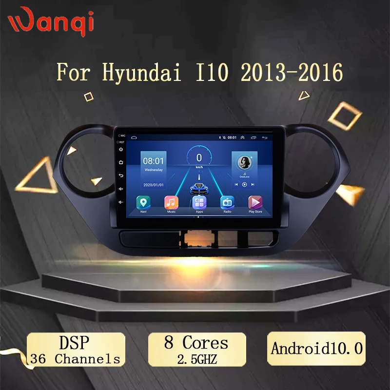 Автомобильная Мультимедийная система с сенсорным экраном 9 дюймов Wanqi 10 0 для Hyundai