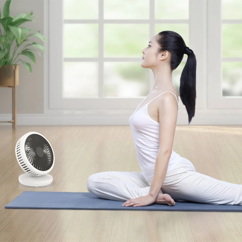 Rechargeable Fan USB Portable Desktop Fan Oscillating Desktop Fan