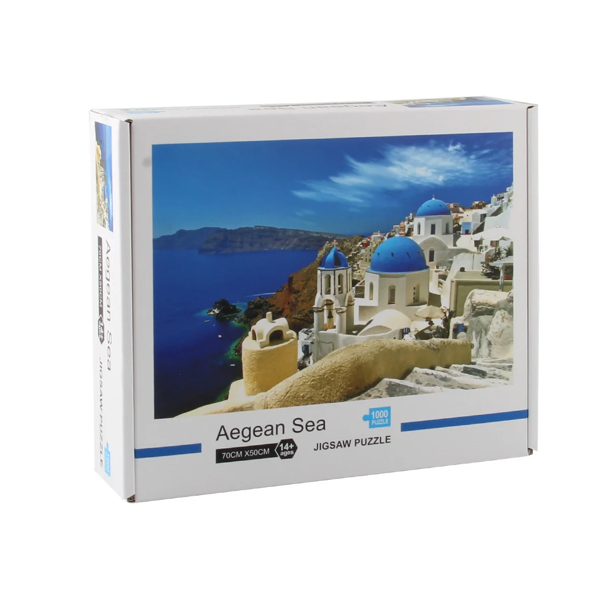 

1000 Pieces Santorini Church Jigsaw Puzzle For Adults Landscape Bay Castle Puzzle Toys For Teens Intellective Educational Toy