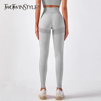 twotwinstlye women yoga pants physical exercise super elastic breathable high waist for female running pants sportswear