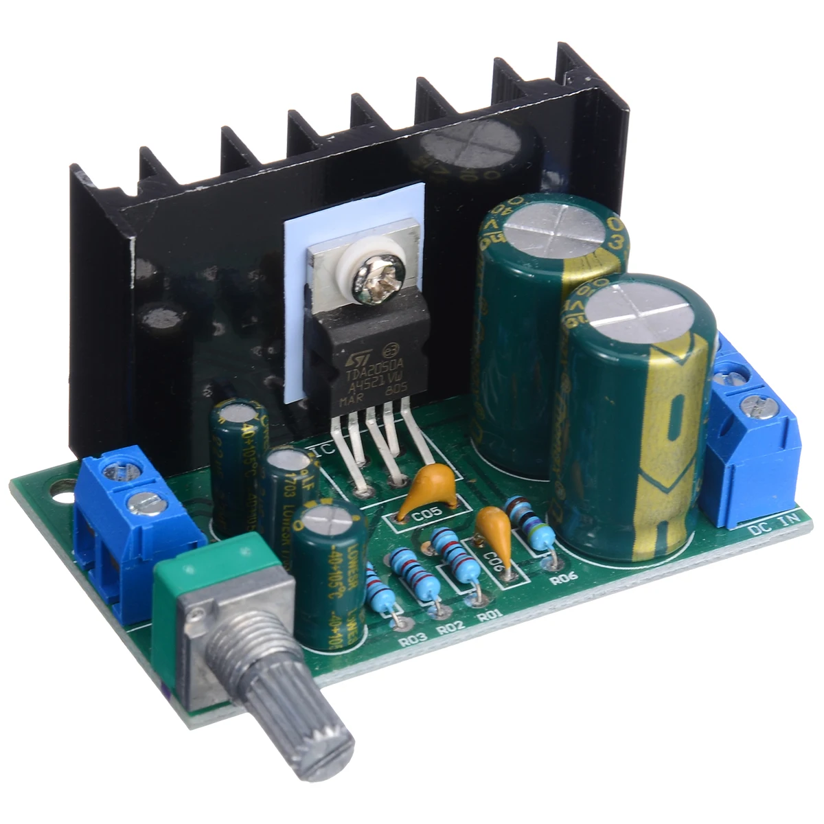 Новейший усилитель TDA2050 DC 12 24 В Одноканальный Аудио мощности Модуль платы 5 Вт 120 DIY