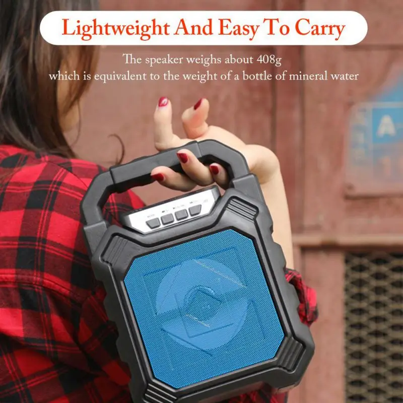 Уличный Портативный беспроводной Bluetooth-динамик может вставлять Tf-карту Usb