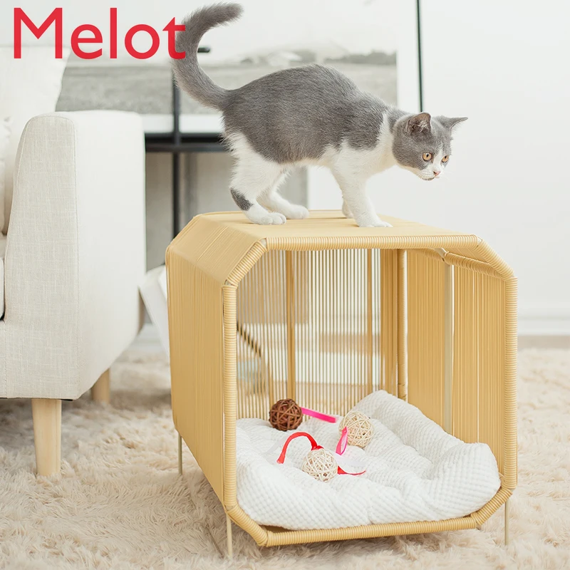 Cheap camas de cachorro de vime