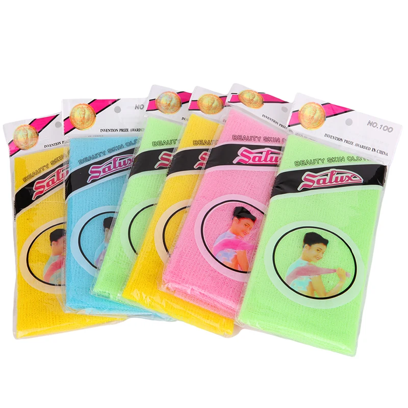 

Exfoliating Nylon Bath Shower Body Cleaning Washing Scrubbing Towel Scrubbers