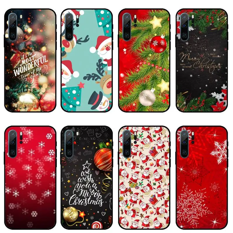 

Christmas Santa Reindeer Tree Phone Case For Huawei honor Mate P 10 20 30 40 i 9 8 pro x Lite smart 2019 nova 5t