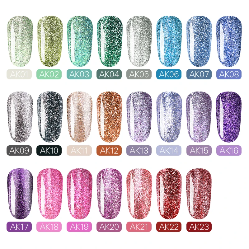 WHID CHICL Платиновый Гель лак для ногтей Набор лаков Блестящий дизайна светодиодный