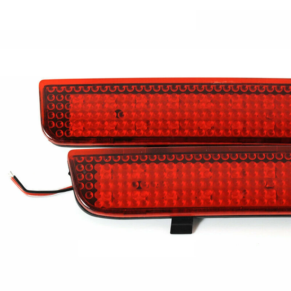 

2pcs Bumper Reflector Lights Red Waterproof Shockproof Replacement Portable