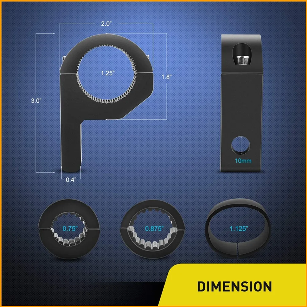 2/4/6/8 светодиодный светильник бар Горизонтальный зажим Монтажный кронштейн