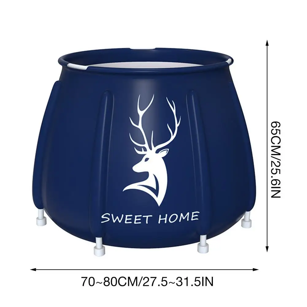 

Portable Bathtub Environmental Protection Foldable Adult Bath Tub Six-layer Insulation Household Insulation Bath Barrel