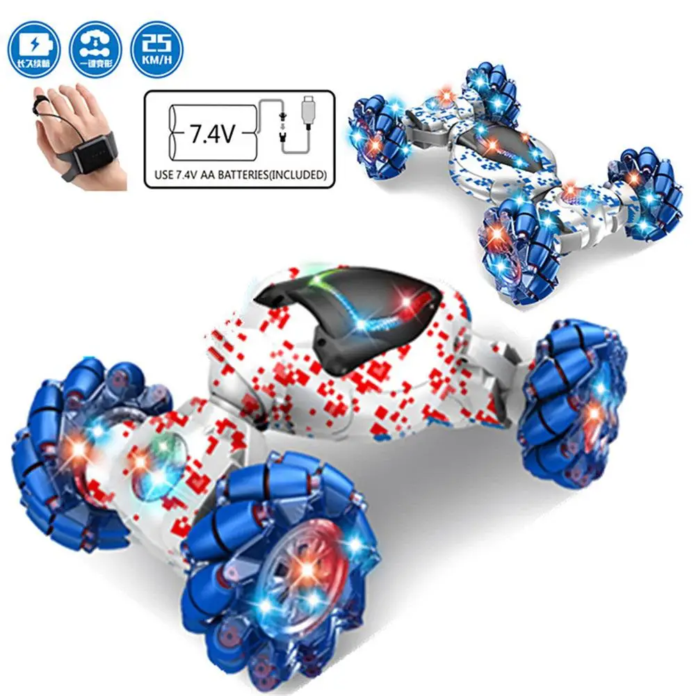 Масштаб 1:12 2 4 ГГц 4WD 10 каналов двухсторонний Радиоуправляемый трюковый