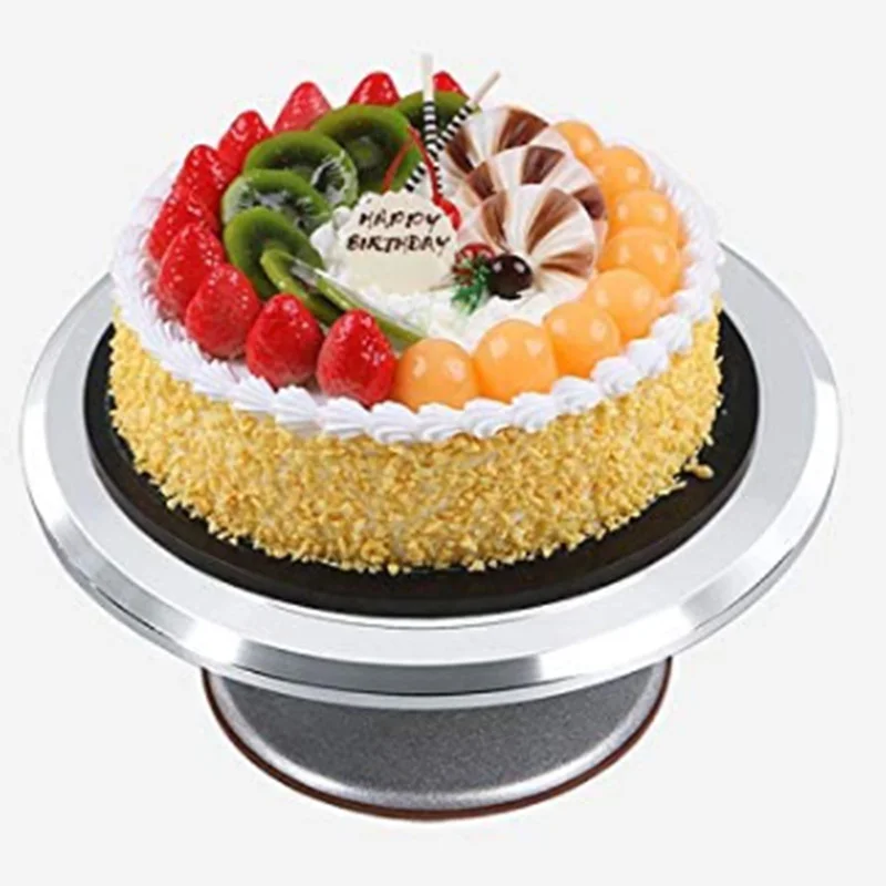 Вращающийся Поворотный круг для торта 9 дюймовый алюминиевый инструмент