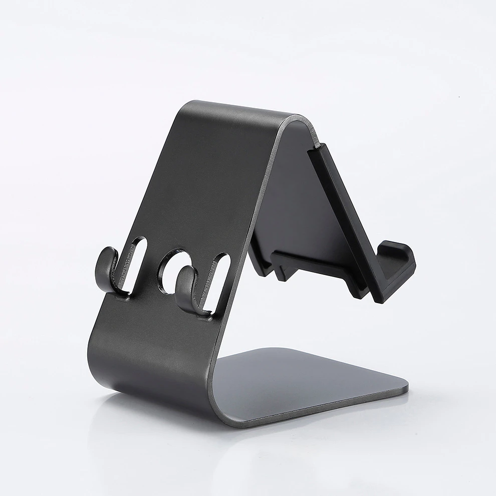 Metal Black SeenDa универсальная подставка для телефона для iPhone huawei Настольный держатель для телефона Подставка для мобильного телефона для samsung Vivo поддержка дропшиппинг - Цвет: Metal Black