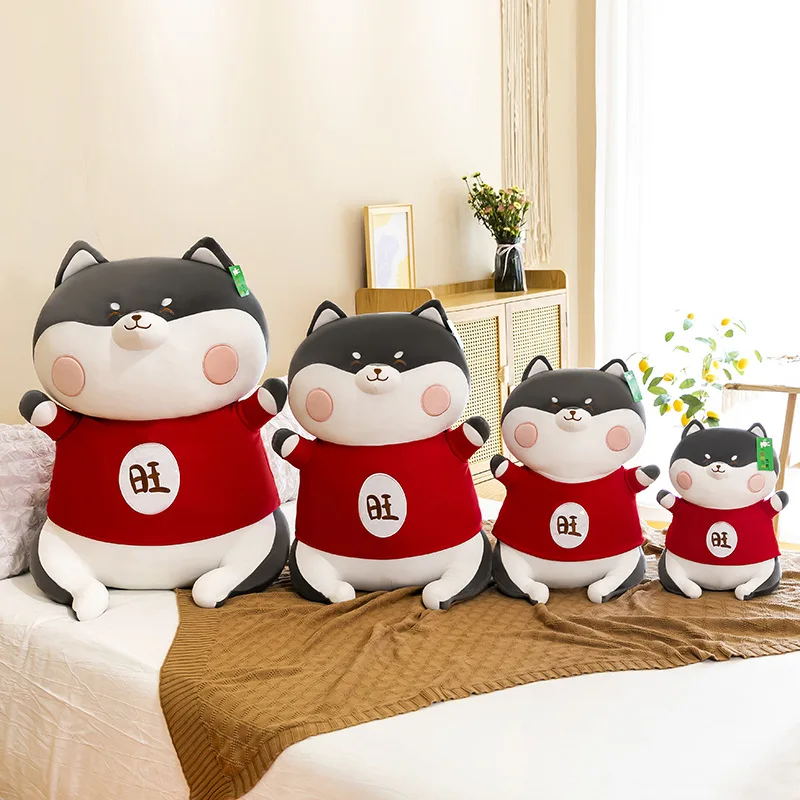 

Creative Fat Husky Shiba Inu Dog Plush Soft Stuffed Animals Pillow Girls Kids Friends Nice Birthday Wedding Sofa Decoration Gift