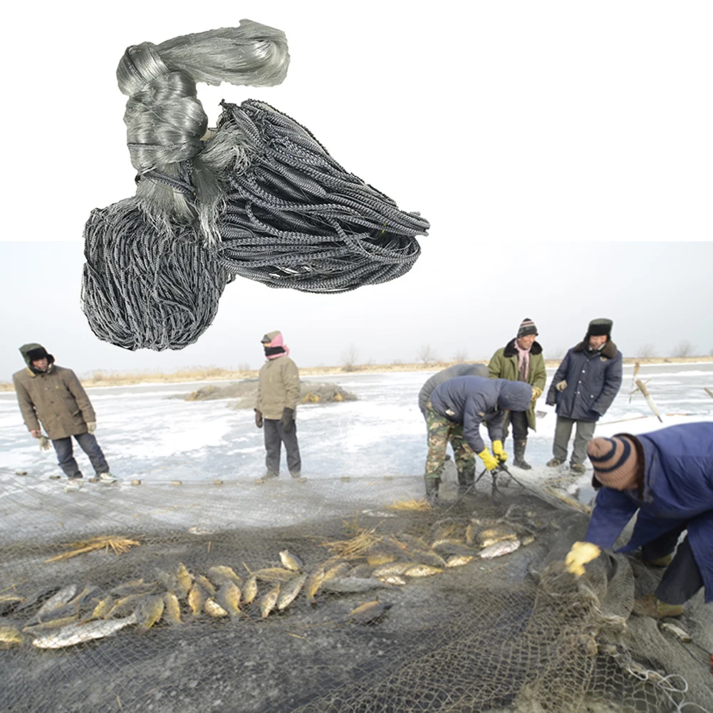 Рыболовная сеть ловушка для рыбы жаберная однослойная рыболовная липкая сетка