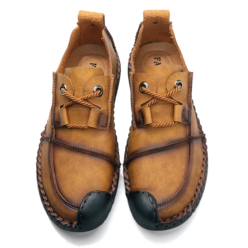 HUCDML размера плюс 48 Классическая удобная обувь мужские лоферы Качественная