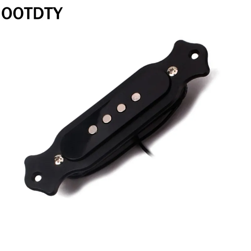 OOTDTY Soundhole Prewired Active Pickup 4 String Для коробки для сигар аксессуары гитар | Спорт и