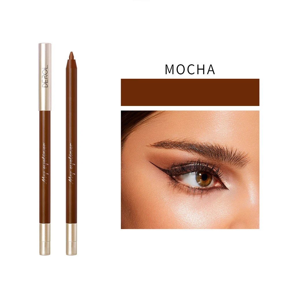 Дерол подводка для глаз точилка карандаш со встроенным точилкой Водостойкая