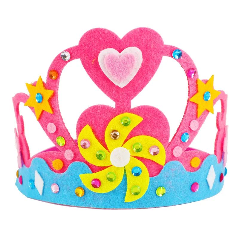 

Crown Hat Headdress DIY Toys for Children Kindergarten Manual Learning Education Toys Montessori Teaching Aids Kids Toy