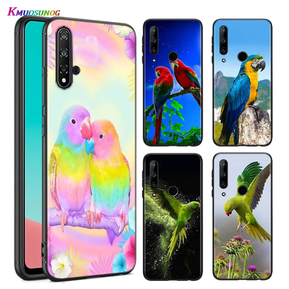 

Silicone Cover Parrot Bird Flying for Huawei P Smart Z S Plus 2019 2020 Nova 2i 2 Lite 3 3e 4 4e 5 5i 5T 7i Phone Case