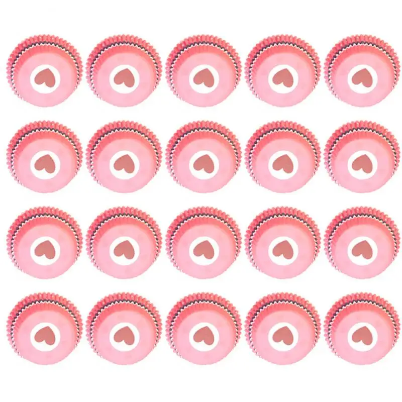 100 шт. пудинг десерты с орехами конфеты торт Бумага лоток Цвет печати масл