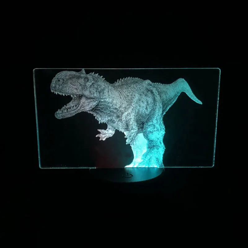 

Лампа с дистанционным управлением, двухцветная СВЕТОДИОДНАЯ лампа в стиле парка Юрского периода, тираннозавр рекс, цветная двухцветная лам...