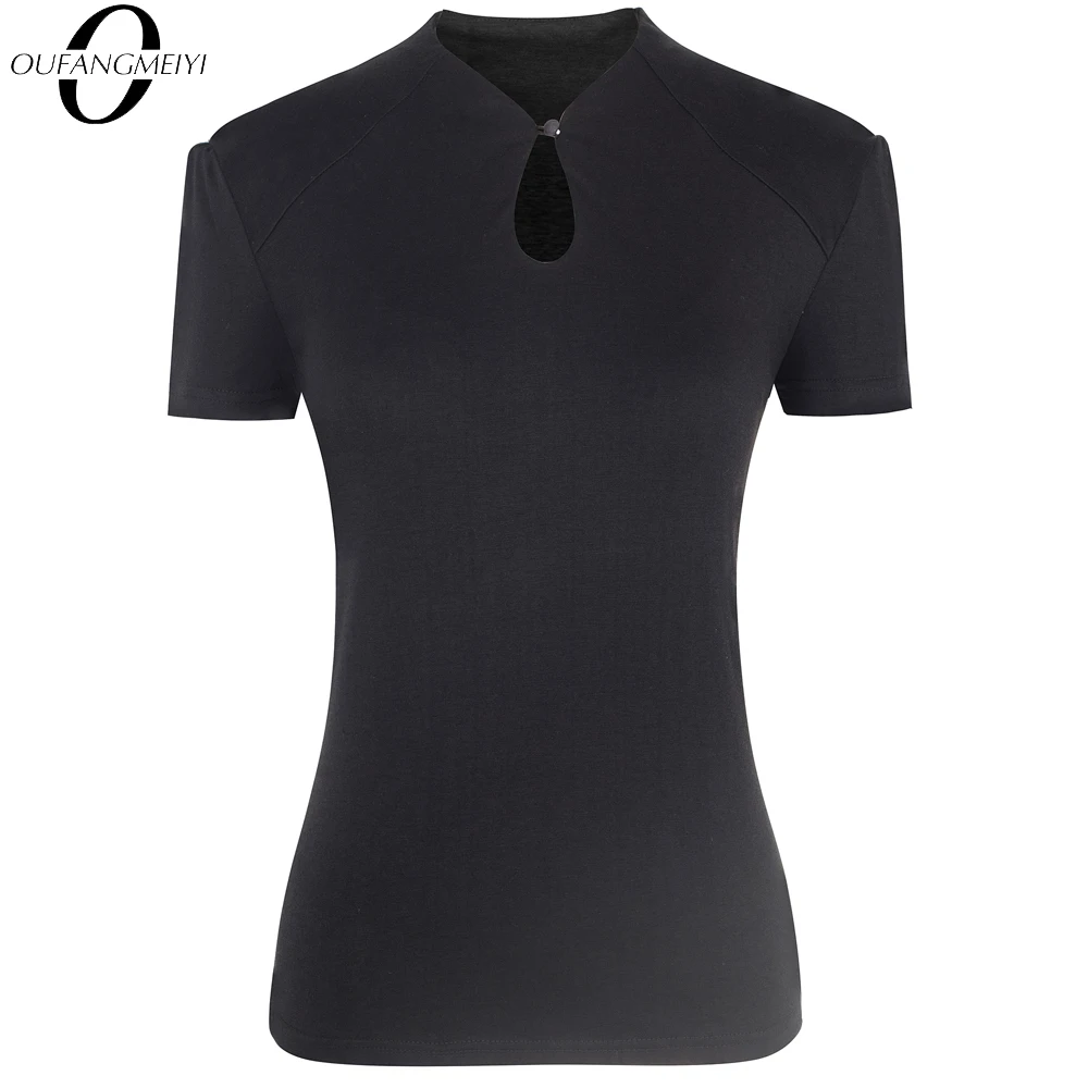 Женская футболка на пуговицах с коротким рукавом|Футболки| |