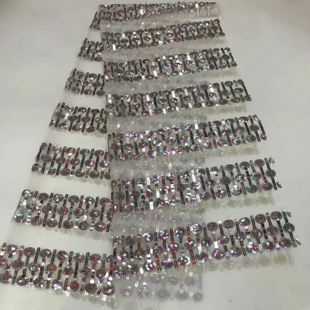 Новейшая африканская блестящая Тонкая ажурная ткань оптовая цена винная