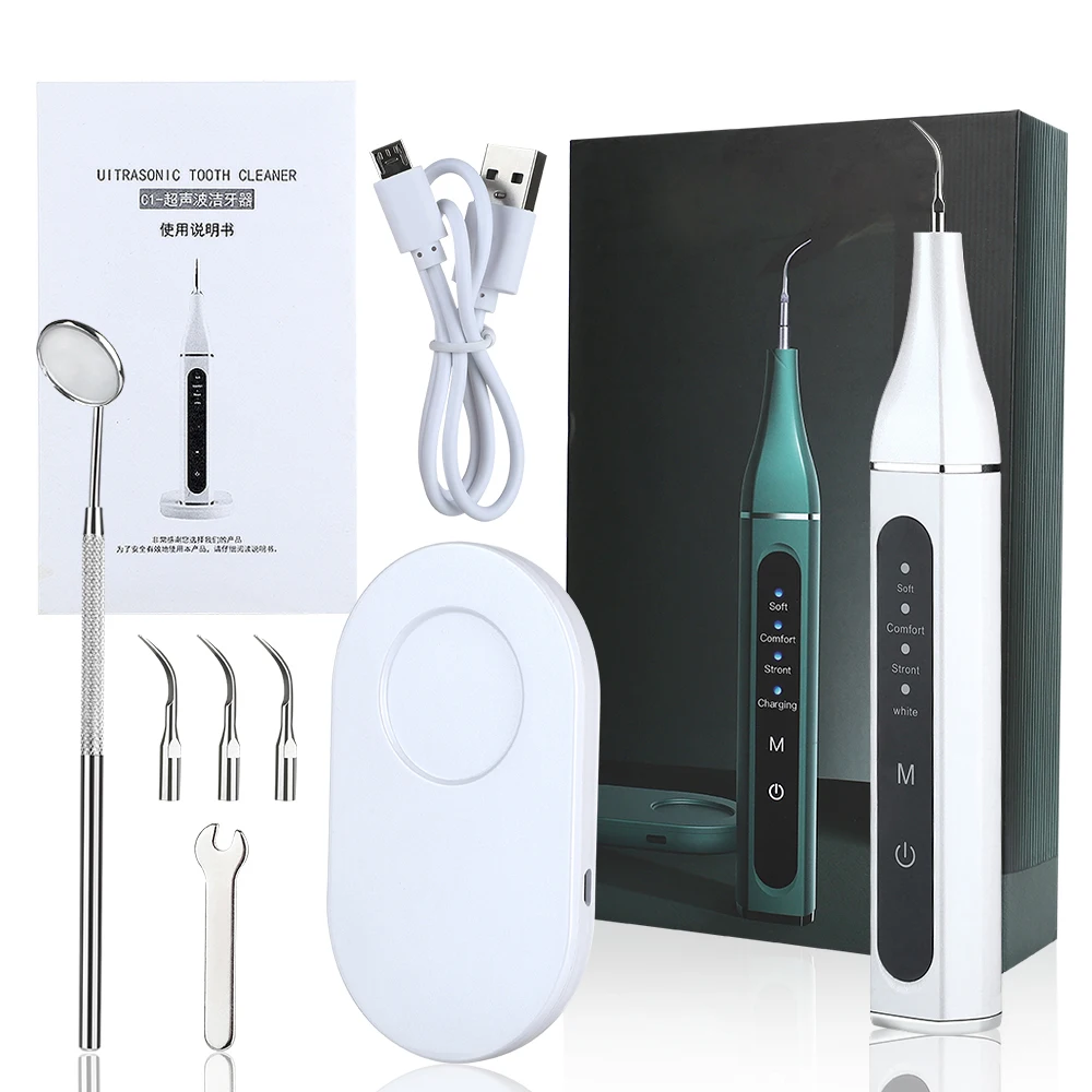 

Ultrasonic Sonic Dental Scaler LED Display Electric Tooth Calculus Remover Cleaner Stains Tooth Whitening Brush USB Teeth