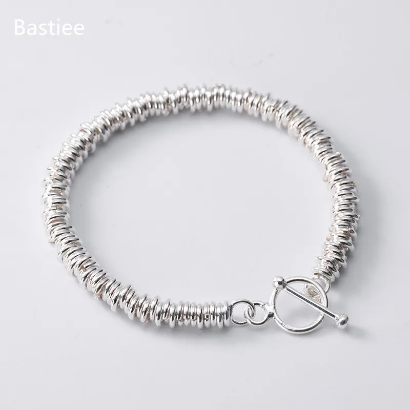 

Bastiee 925 Sterling Silver Simple Bracelet For Women s925 Beads Bracelets Hmong Handmade Jewelry Luxury Gifts Jewellery