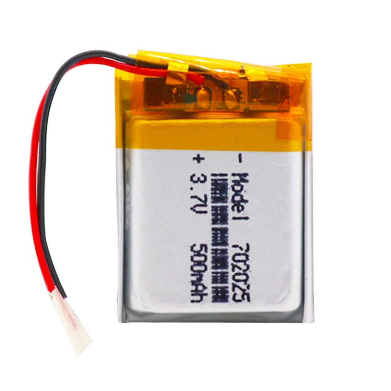 Аккумулятор Li-polymer 3.7V 500mAh 702025 для Mp3 Bluetooth наушников динамиков видеорегистраторов беспроводных мышей и Li-ion ячеек.