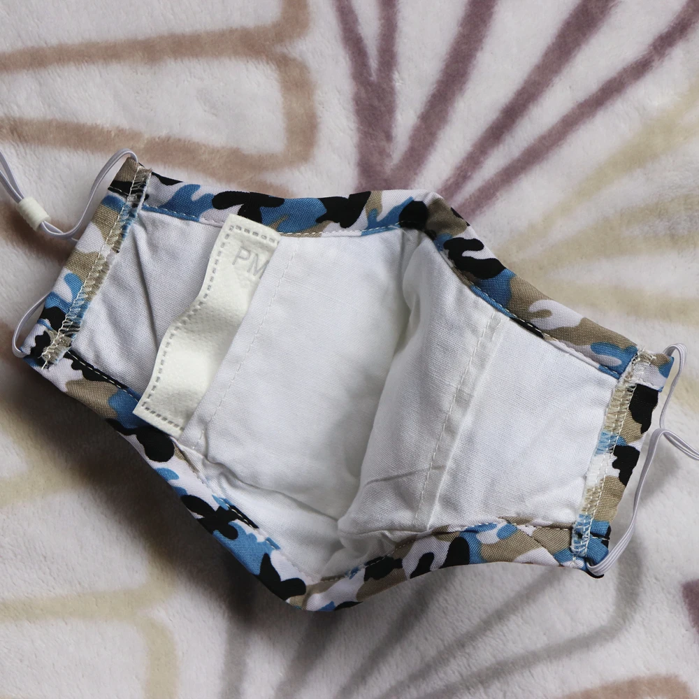 Маска ртутная многоразовая хлопковая с фильтром из активированного угля