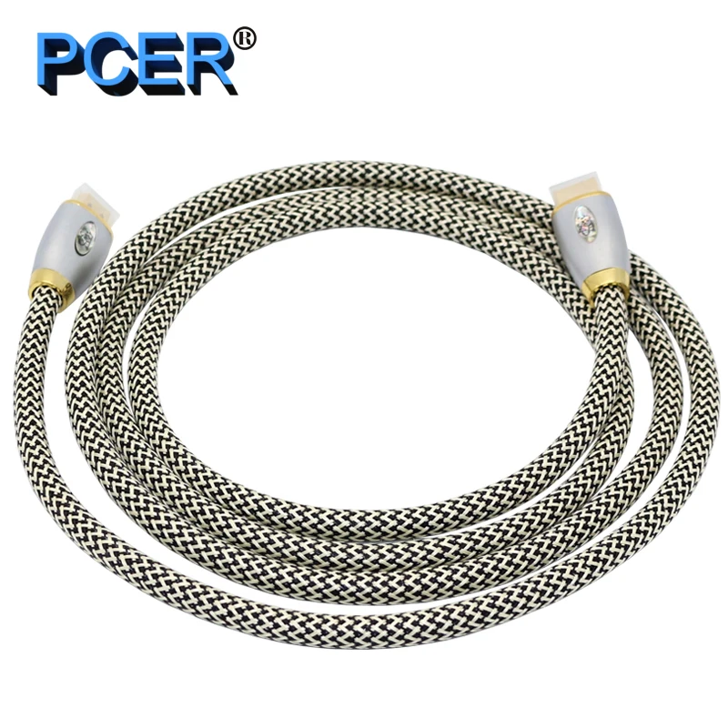 PCER HDMI кабель к 2 0 позолоченный HDR 4K для разветвителя расширитель адаптер