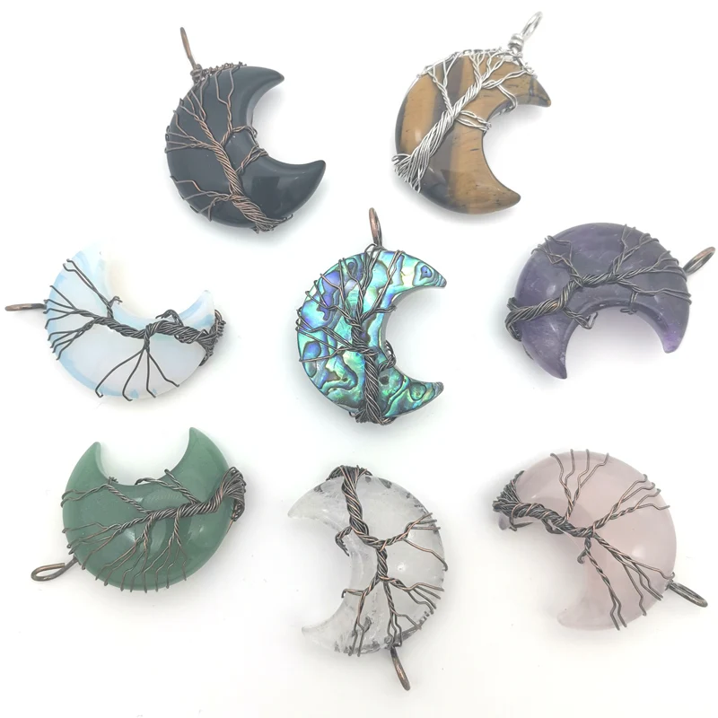 Абалон 30x35 мм ракушки аметисты авантюрин опал прозрачный кварц тигровый глаз