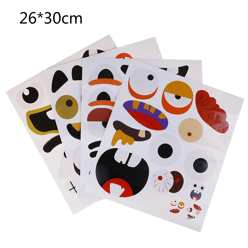 1 шт. забавная тыква на Хэллоуин гримаса наклейка трюк угощение вечерние для