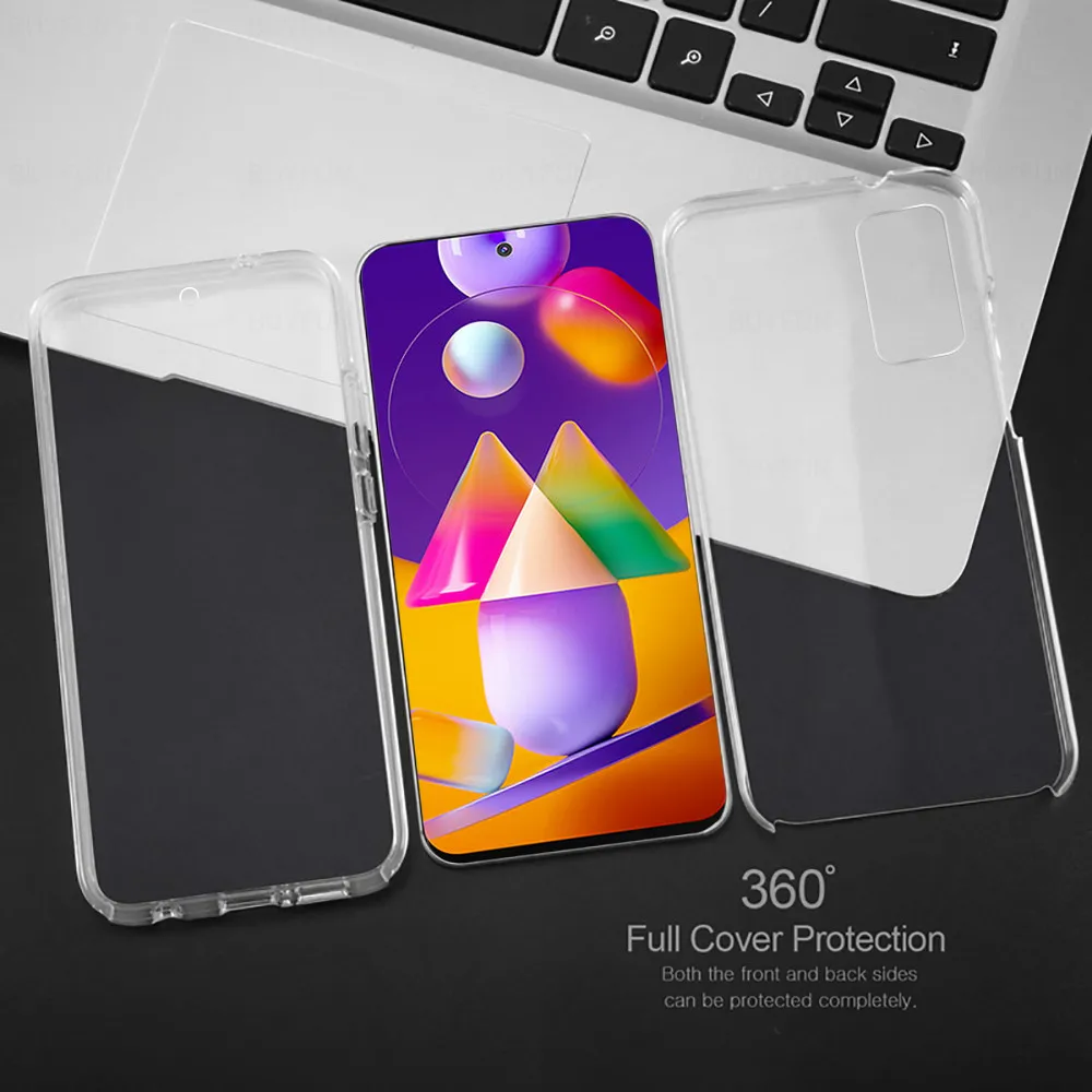 360 прозрачный силиконовый чехол для Samsung Galaxy M31S A21S полное покрытие A11 M21 samsunga31