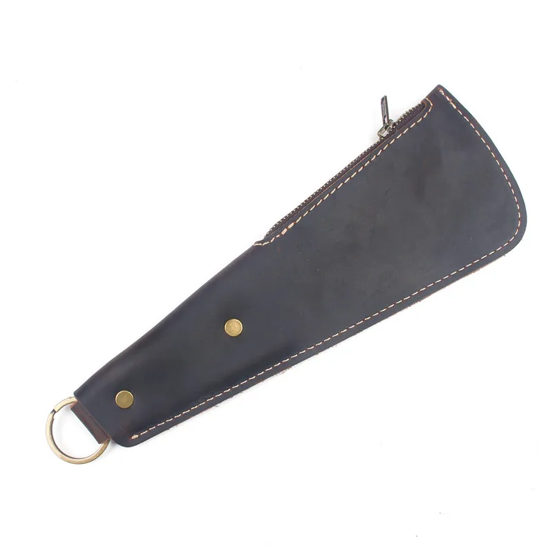 Кожаный кошелек LEACOOL из натуральной кожи для мелочи Бостонская ракетка гриен