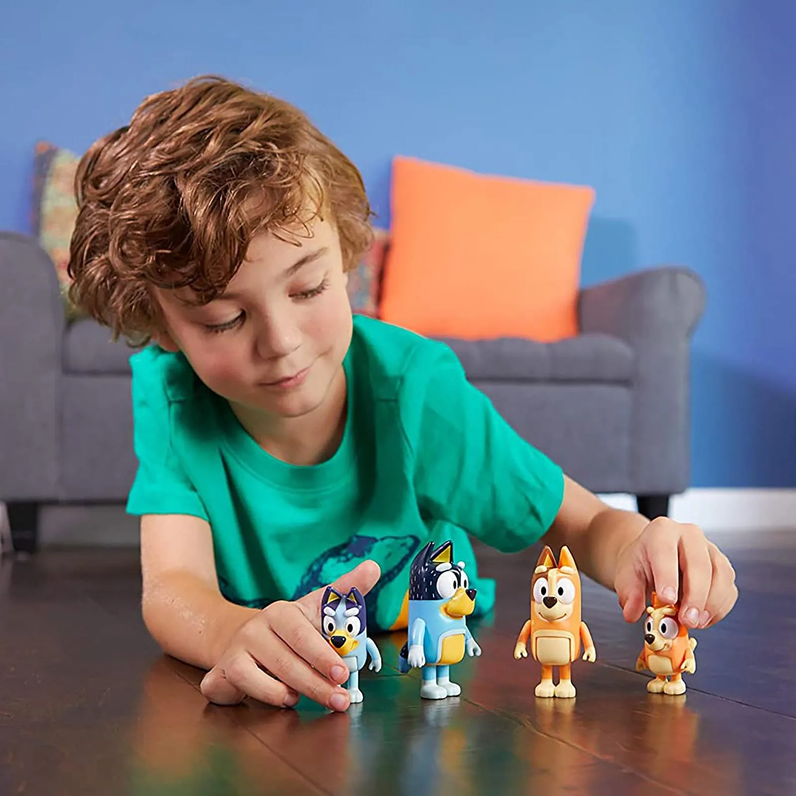 

4PCS Bluey Family Toy Figure Made A Multi-Colored Toy Gift For Their Children Bluey Toys By Hand for Kids
