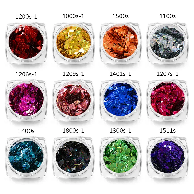 8 коробок кленовые листья блестящий порошок для дизайна ногтей голографические