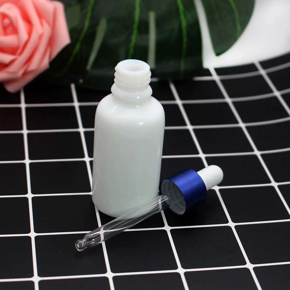 30 мл фарфоровый белый эфирное масло пустая стеклянная капельница бутылка