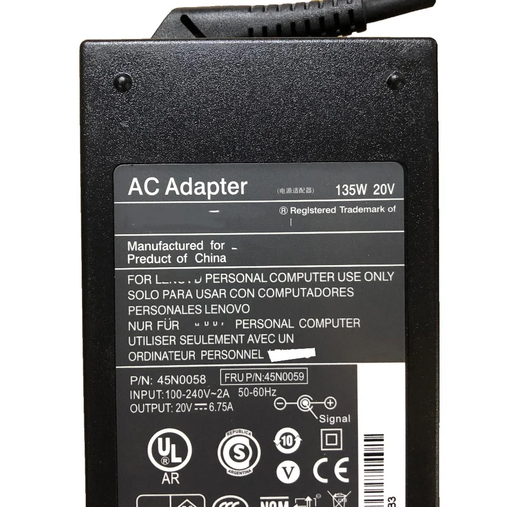 20V 6.75A 135W 7 9x5 5 новый оригинальный AC адаптер ноутбука Adapterp зарядное устройство для
