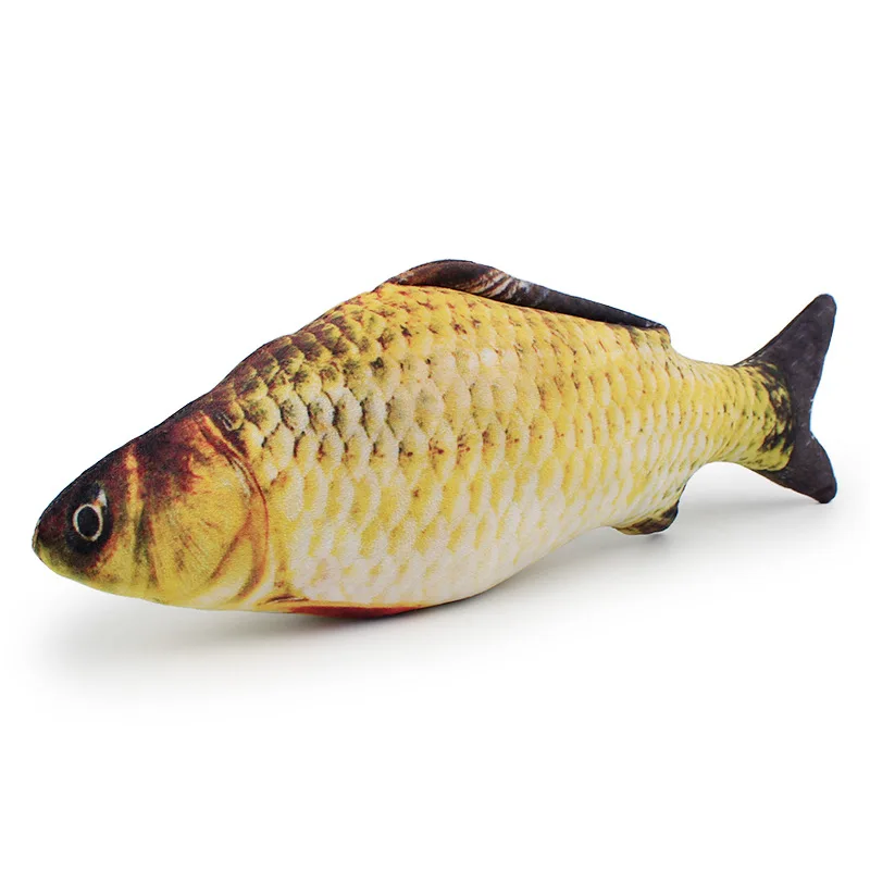 Мягкая Плюшевая 3D игрушка в форме рыбы кошки интерактивные подарки игрушки для