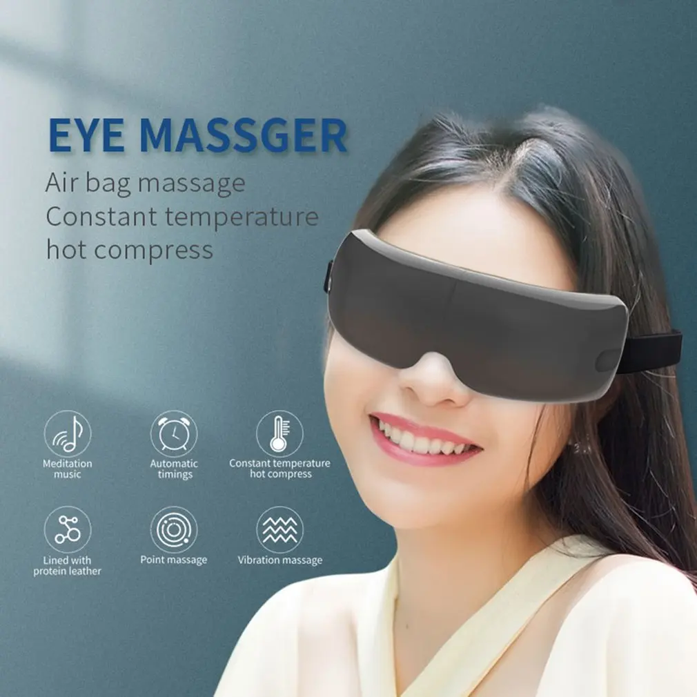 

Hot Compress Vibration Eye Massage Instrument Long Endurance Eye Massager Pressing Eye Acupoints Massage Instrument