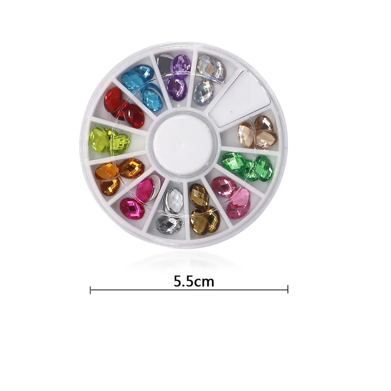 Wholesale 10-40Box Mixed Color Crystal Nail Art Rhinestones Irregular Gems Beads Manicure Nail 3D Decoration DIY Nail Tools