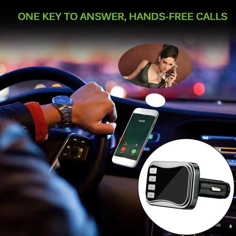 Автомобильный комплект громкой связи fm-передатчик Bluetooth беспроводной Автомобильный MP3-плеер A2dp двойной USB зарядное устройство ЖК-дисплей Автомобильный fm-модулятор