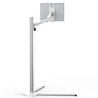 for ipad stand bed sofa tablet floor stand height adjustable aluminum cell phone holder long arm for iphone ipad 4 13 inch
