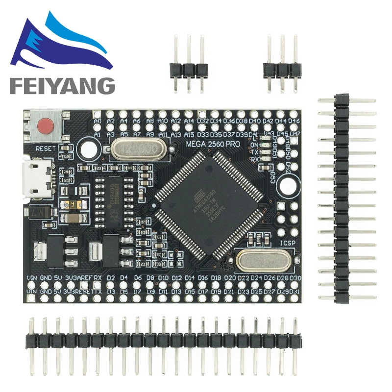 Встроенный чип CH340G/Φ с штыревыми разъемами 10 шт. MEGA 2560 PRO совместим arduino Mega2560