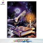 DIY цифровая картина маслом использует краску для раскрашивания темы Фэнтези волшебный лес по номерам для украшения дома художника