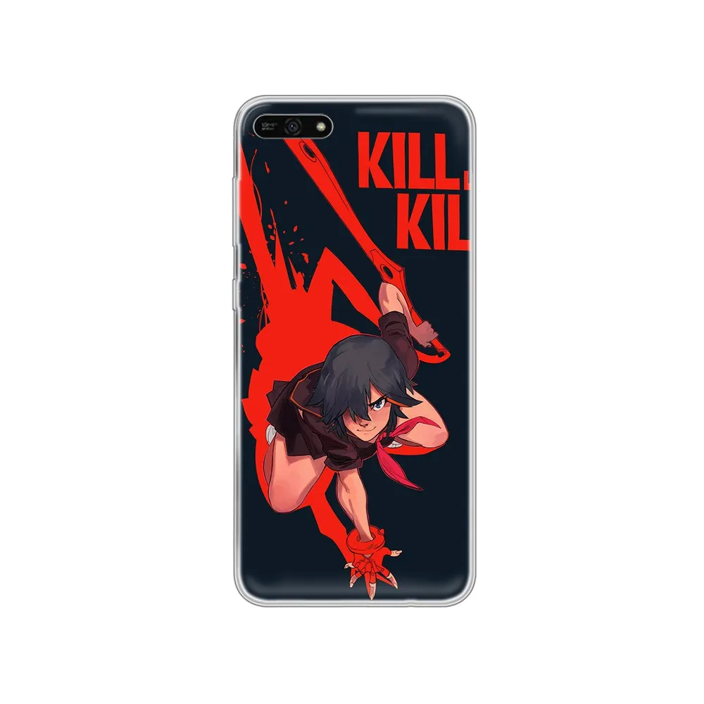 Мягкий чехол с аниме kill la 3D прозрачный для телефона HUAWEI honor mate 7A 8S 8X 9 9X 10 20 30 pro lite |