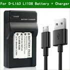 D-LI63 D-LI108 Аккумулятор для цифровой камеры + зарядное устройство для Pentax Optio LS1100 M30 M40 M90 M900 RS1000 RS1500 NB1000 T30 V10 W30
