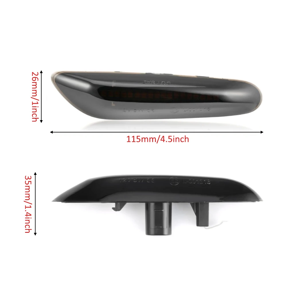 

Side Marker Car Styling Flowing Lights Smoked Lens Turn Signal Light Side Indicator Dynamic Led For BMW E90 E92 E60 E87 E82
